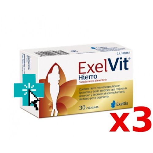 ExelVit Hierro Pack Promoción x3